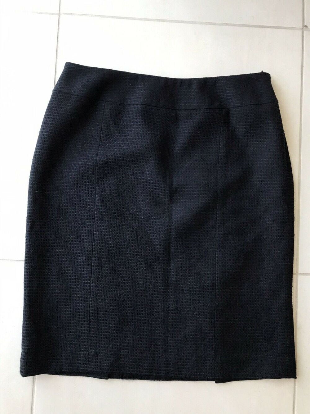Lafayette 148 New York Wool Blend Straight Skirt FLAW